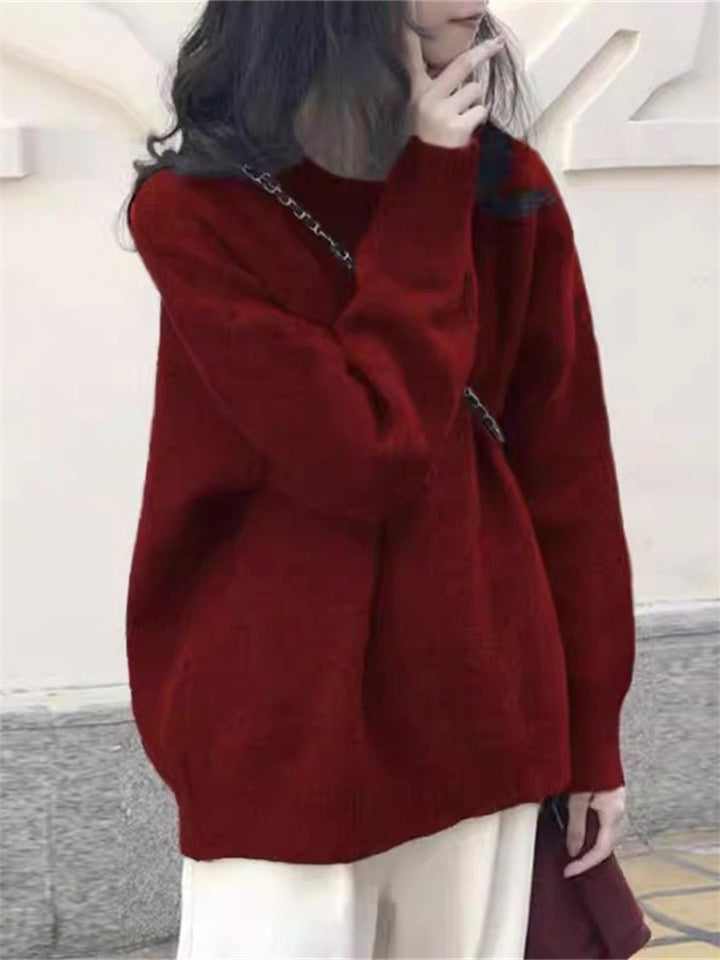 Damen Oversized Strickpullover mit weichem Material und lässigem Schnitt Mirla-Eva Jonsson