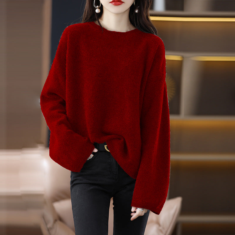 Damen Oversized Strickpullover mit weitem Schnitt und langen Ärmeln Mirla-Eva Jonsson