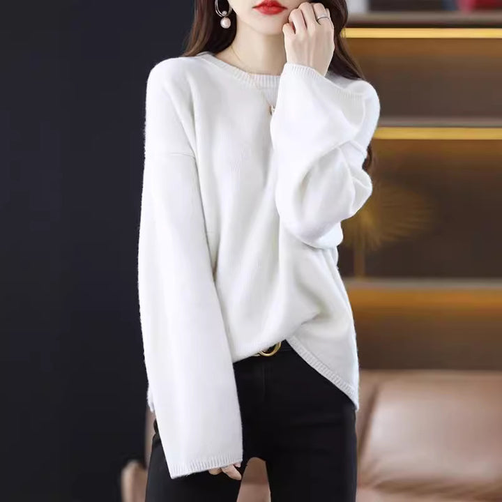 Damen Oversized Strickpullover mit weitem Schnitt und langen Ärmeln Mirla-Eva Jonsson