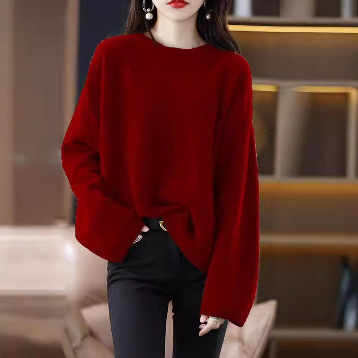 Damen Oversized Strickpullover mit weitem Schnitt und langen Ärmeln Mirla-Eva Jonsson