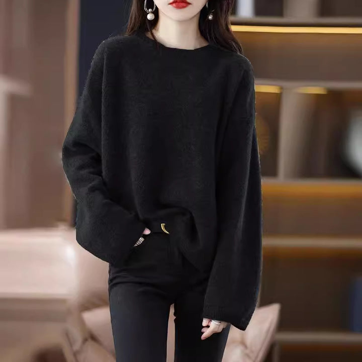 Damen Oversized Strickpullover mit weitem Schnitt und langen Ärmeln Mirla-Eva Jonsson