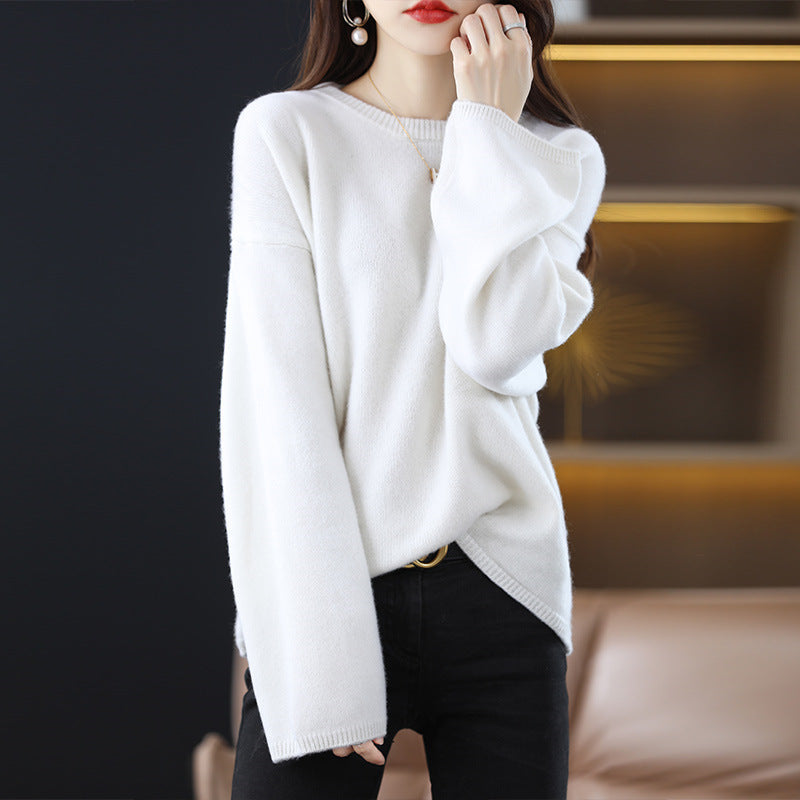 Damen Oversized Strickpullover mit weitem Schnitt und langen Ärmeln Mirla-Eva Jonsson