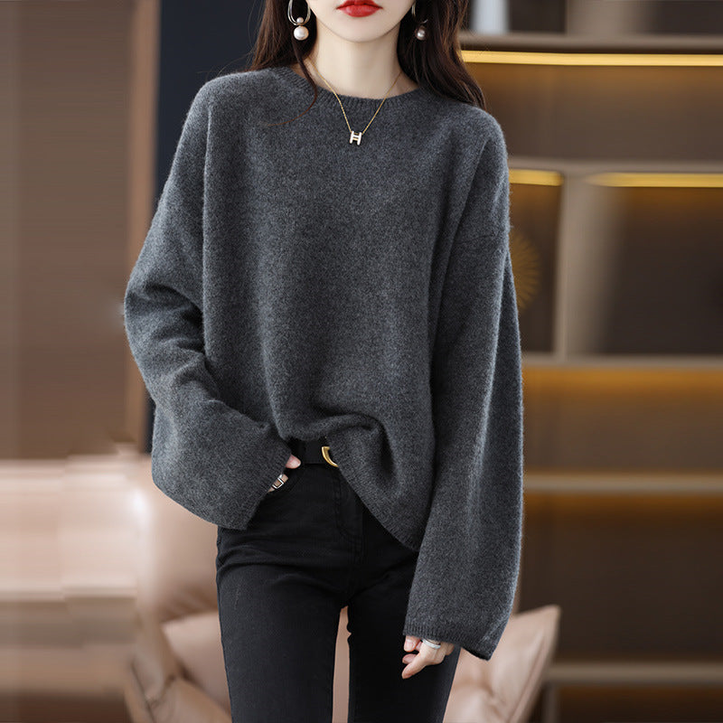 Damen Oversized Strickpullover mit weitem Schnitt und langen Ärmeln Mirla-Eva Jonsson
