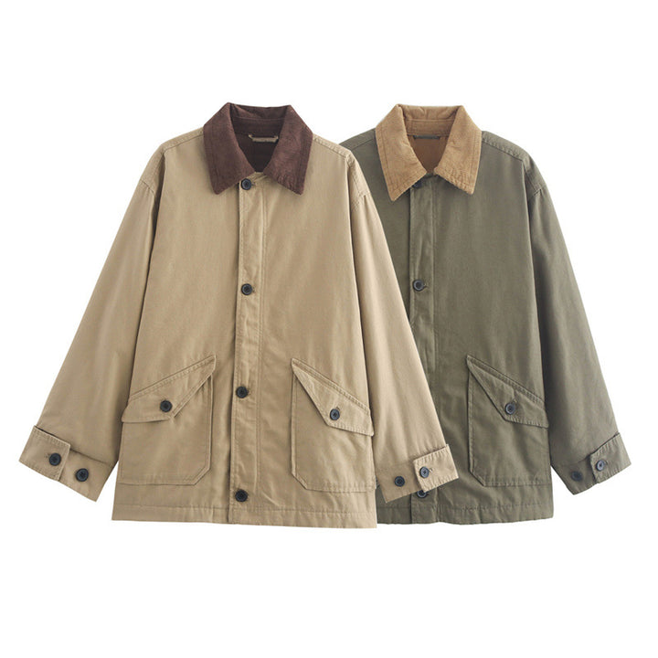 Damen Oversized Utility-Jacka med rymlig passform och praktiska fickor Mirla-Eva Jonsson