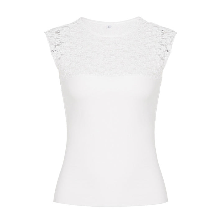 Damen Overtop med elegant spetskant Mirla-Eva Jonsson
