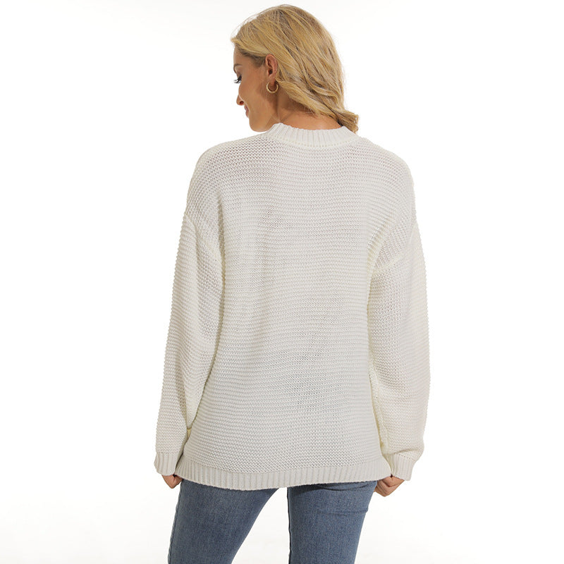 Damen Pullover mit strukturiertem Maschenmuster und bequemem Schnitt Mirla-Eva Jonsson