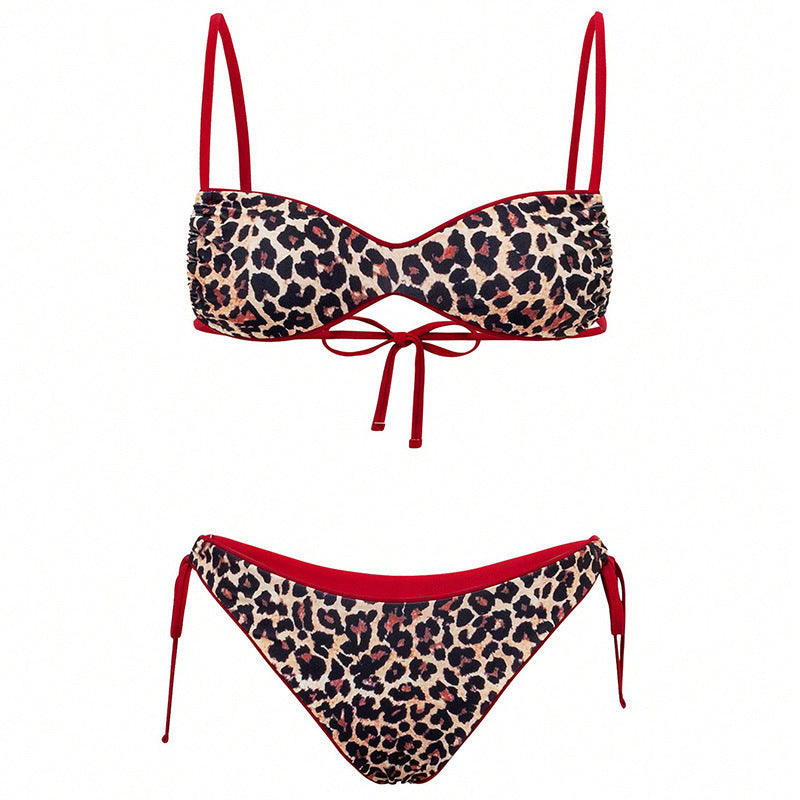 Damen Push-Up Bikini med elegant djurtryck och justerbara band Mirla-Eva Jonsson