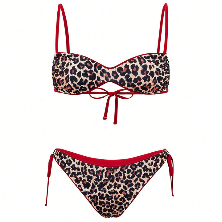 Damen Push-Up Bikini med elegant djurtryck och justerbara band Mirla-Eva Jonsson
