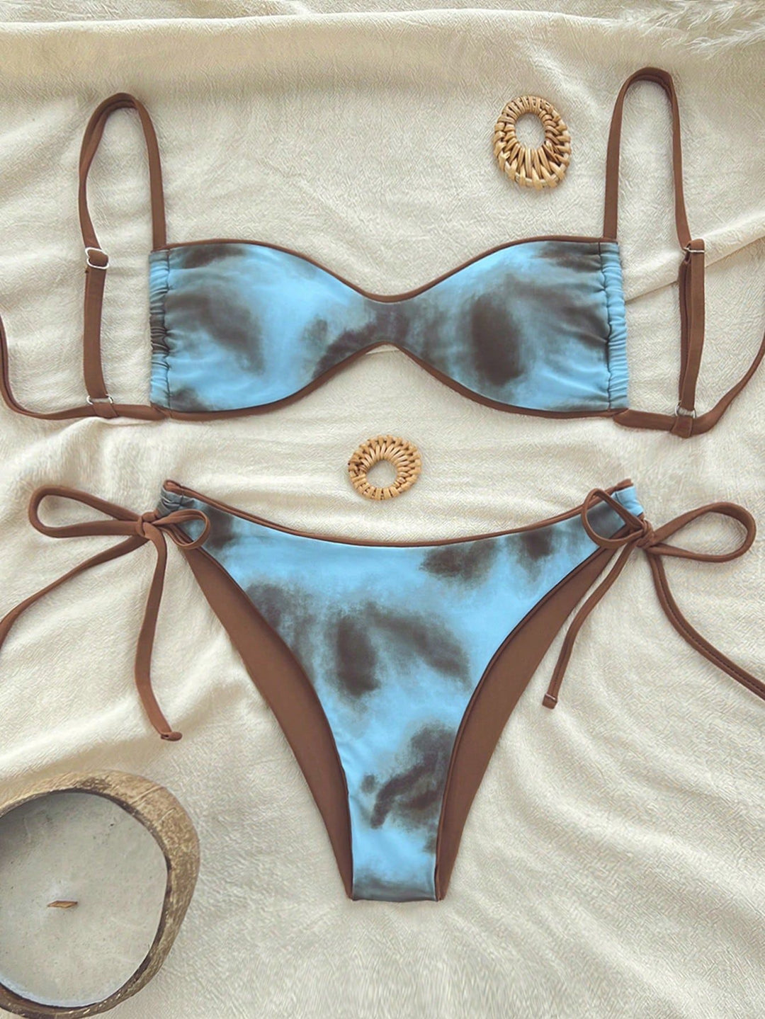 Damen Push-Up Bikini med elegant djurtryck och justerbara band Mirla-Eva Jonsson