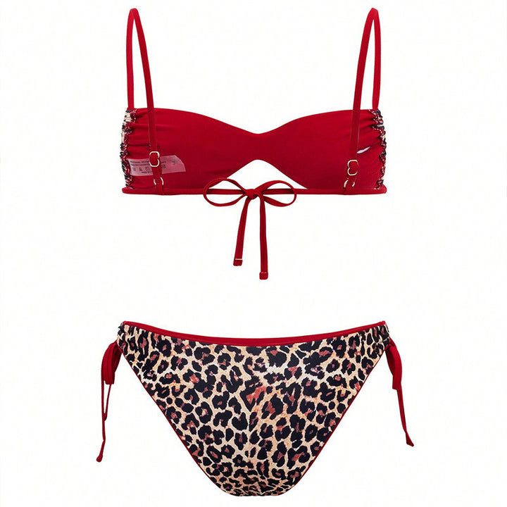 Damen Push-Up Bikini med elegant djurtryck och justerbara band Mirla-Eva Jonsson