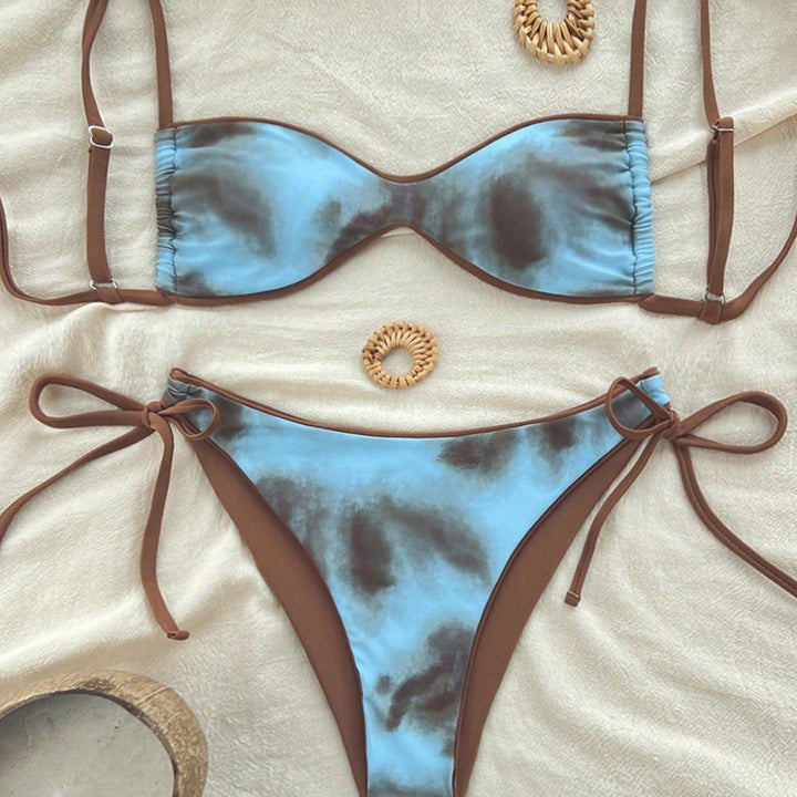 Damen Push-Up Bikini med elegant djurtryck och justerbara band Mirla-Eva Jonsson