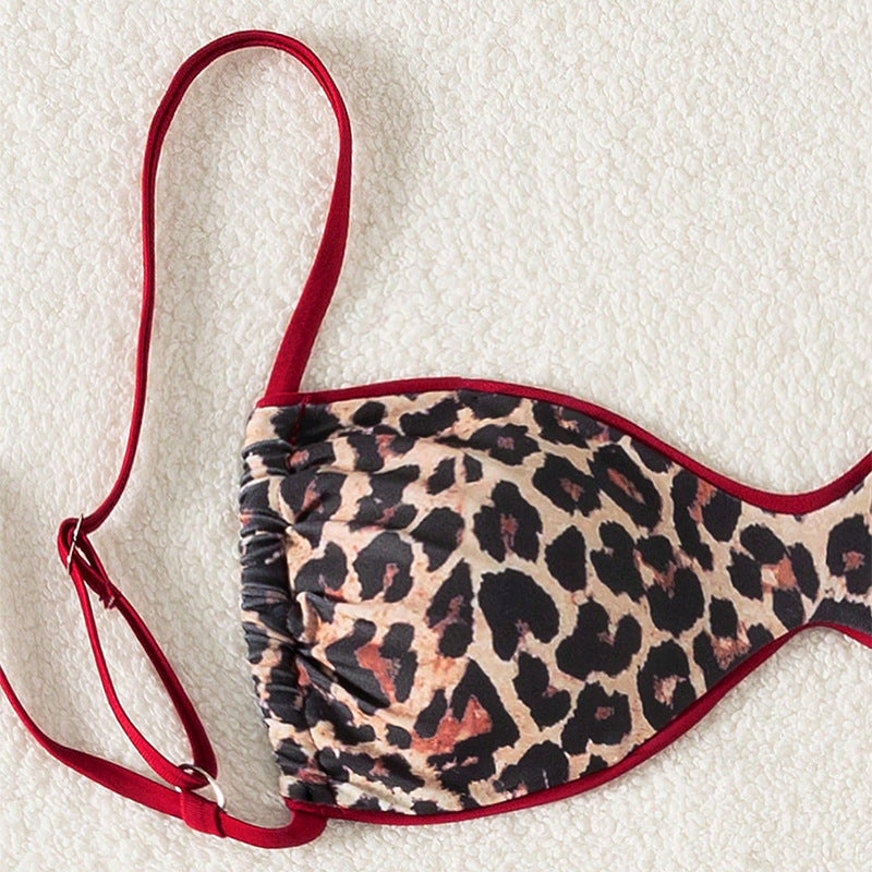 Damen Push-Up Bikini med elegant djurtryck och justerbara band Mirla-Eva Jonsson