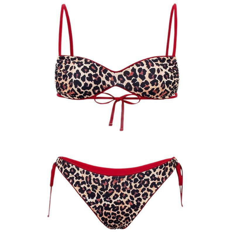 Damen Push-Up Bikini med elegant djurtryck och justerbara band Mirla-Eva Jonsson