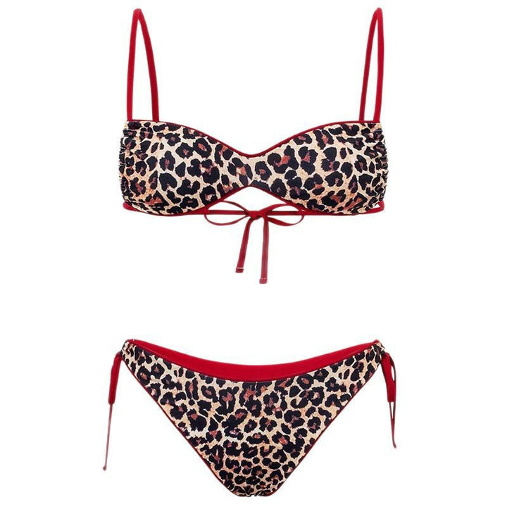 Damen Push-Up Bikini med elegant djurtryck och justerbara band Mirla-Eva Jonsson