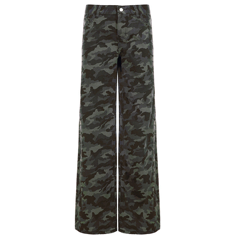 Damen Relaxed Fit Cargo Pants med moderiktig camouflage-mönster Mirla-Eva Jonsson