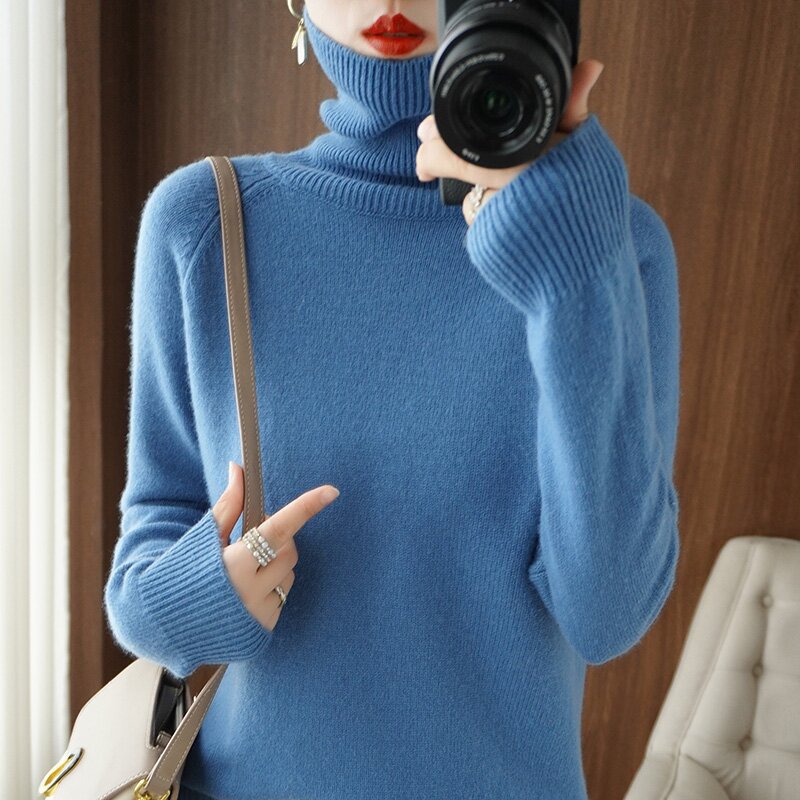 Damen Rollkragenpullover aus weichem Kaschmir Mirla-Eva Jonsson