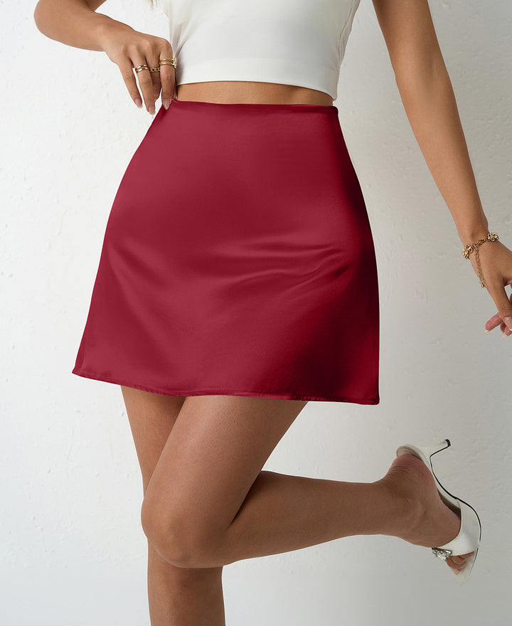 Damen Satin Miniskirt with swinging hem Mirla-Eva Jonsson
