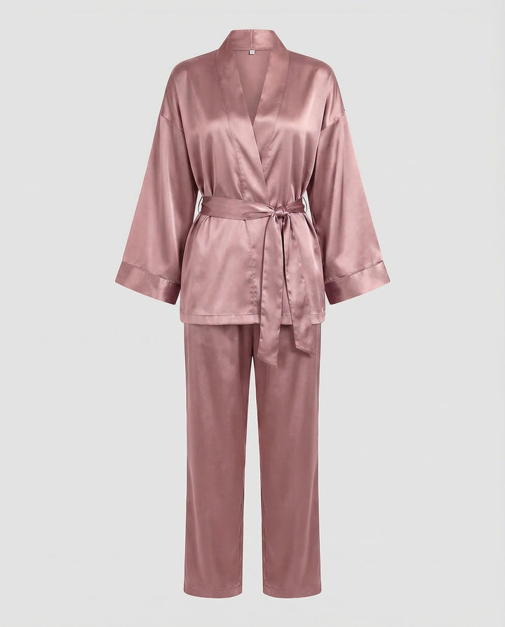 Damen Satin Pyjamaset-Eva Jonsson