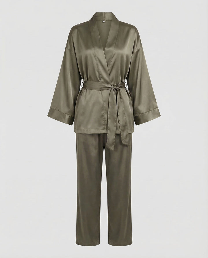 Damen Satin Pyjamaset-Eva Jonsson