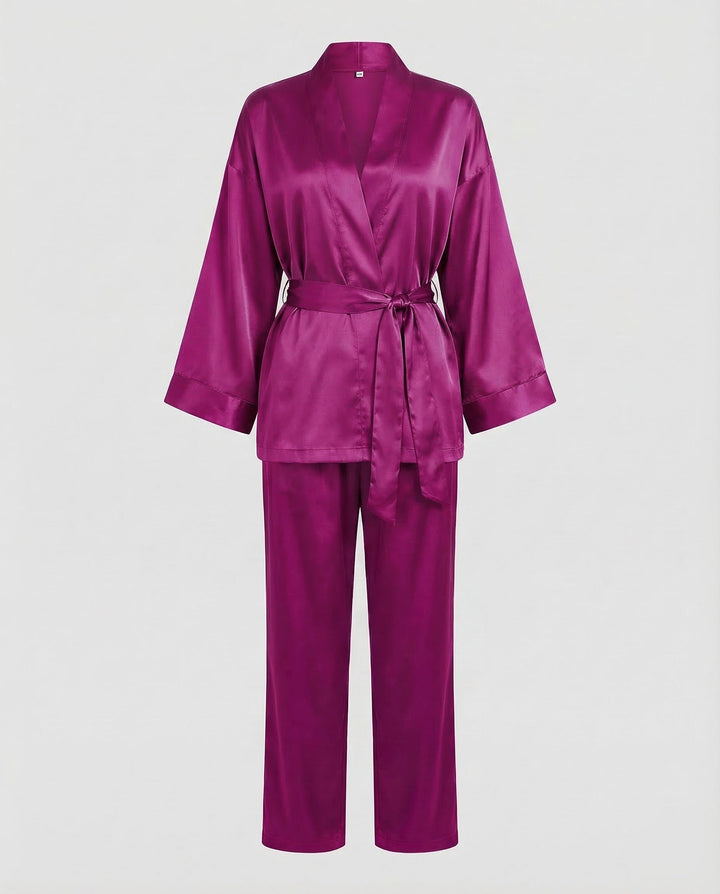 Damen Satin Pyjamaset-Eva Jonsson
