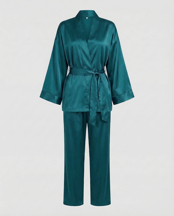 Damen Satin Pyjamaset-Eva Jonsson