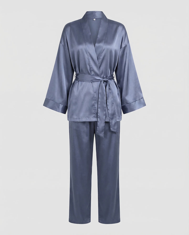 Damen Satin Pyjamaset-Eva Jonsson