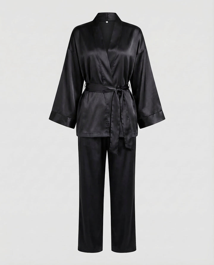 Damen Satin Pyjamaset-Eva Jonsson