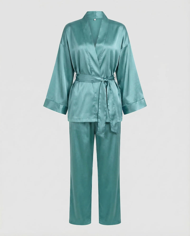 Damen Satin Pyjamaset-Eva Jonsson