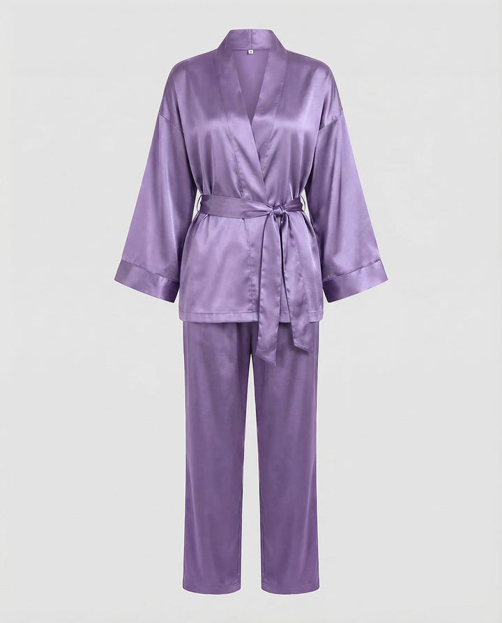 Damen Satin Pyjamaset-Eva Jonsson