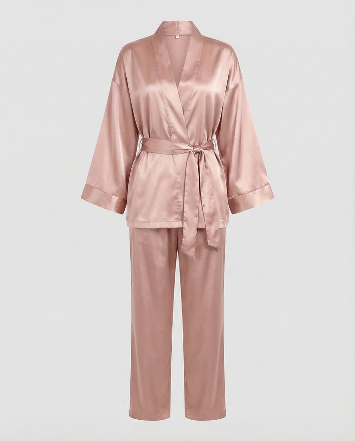 Damen Satin Pyjamaset-Eva Jonsson