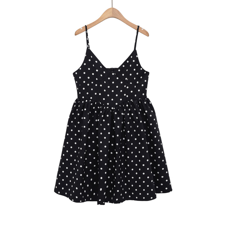 Damen Sommerliches Spaghettiträgerkleid mit verspieltem Punkte-Design und fließendem Schnitt Mirla-Eva Jonsson
