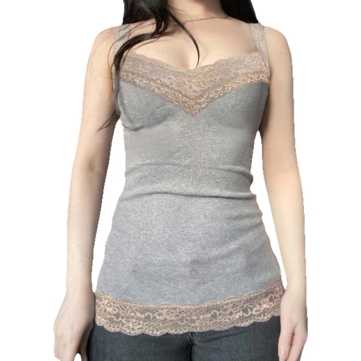 Damen Spaghetti-straps top with fine lace and comfortable fit Mirla-Eva Jonsson