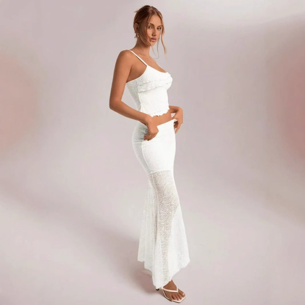 Damen Spitzen Set mit Rüschendetails Mirla-Eva Jonsson