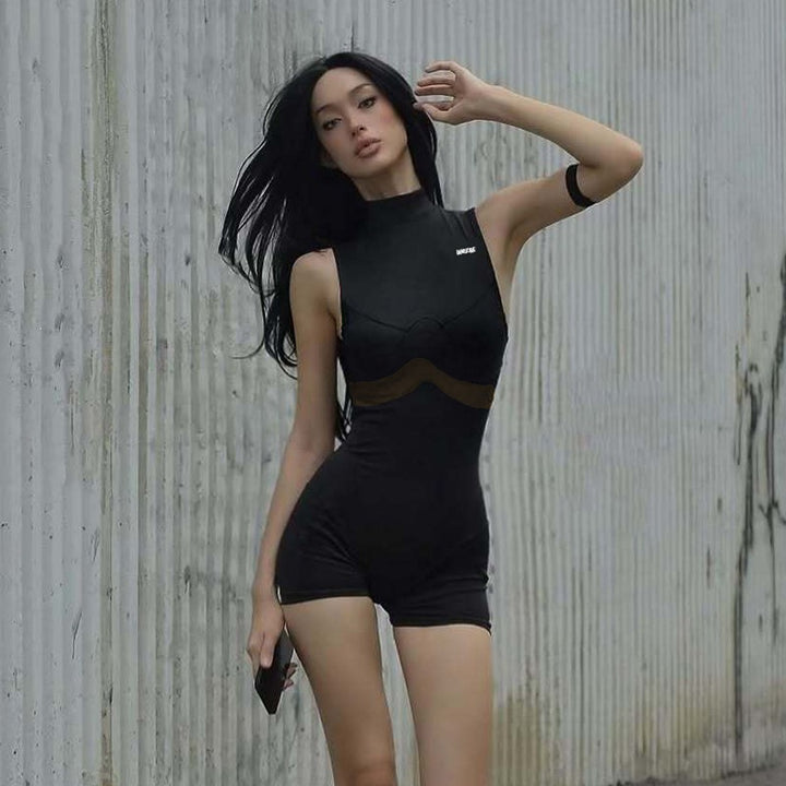Damen Sportlicher Badesuit mit modernem Mesh-Design Mirla-Eva Jonsson