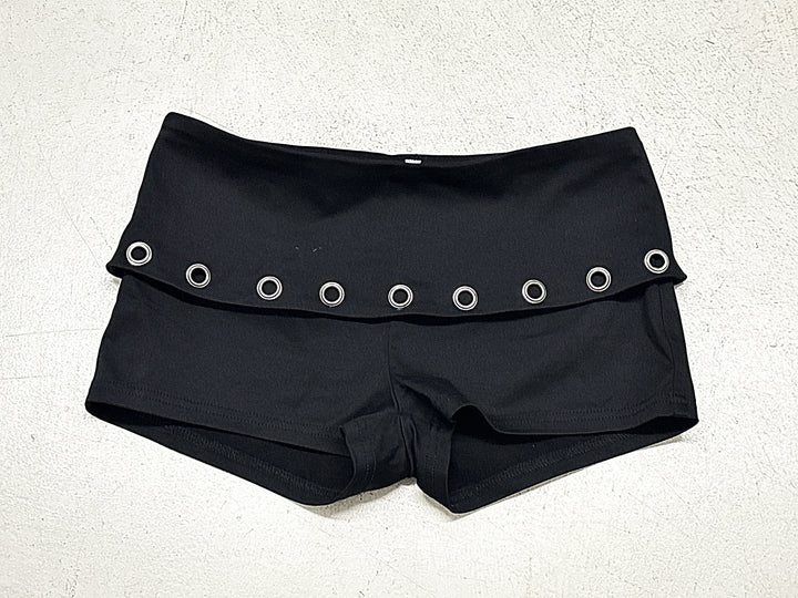 Damen Sporty Shorts with contrasting waistband and elegant eyelets Mirla-Eva Jonsson