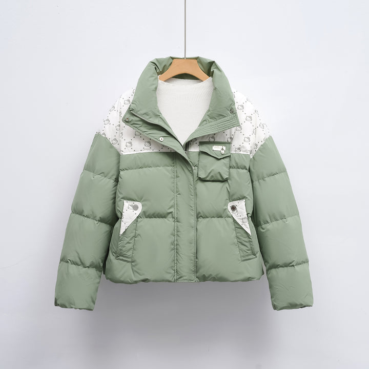 Damen Steppjacke mit hochschließendem Kragen und modischem Muster Mirla-Eva Jonsson