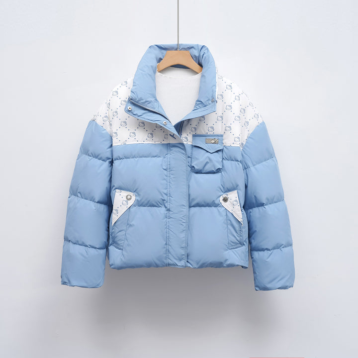 Damen Steppjacke mit hochschließendem Kragen und modischem Muster Mirla-Eva Jonsson