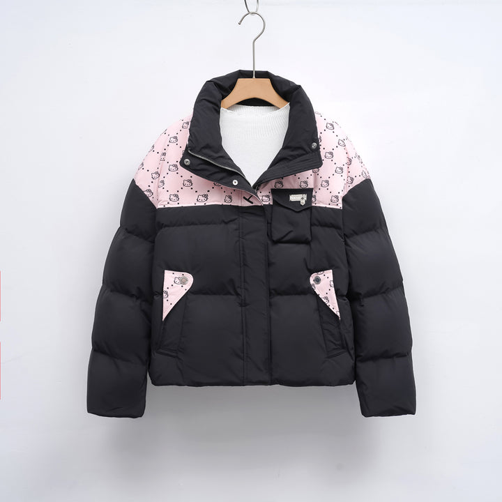 Damen Steppjacke mit hochschließendem Kragen und modischem Muster Mirla-Eva Jonsson