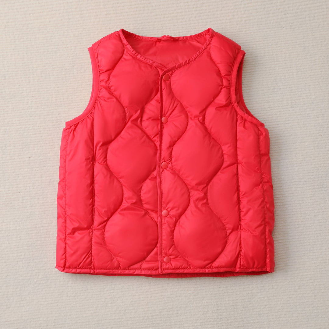 Damen Steppweste mit stylischem Quiltmuster und funktionalen Druckknöpfen Mirla-Eva Jonsson