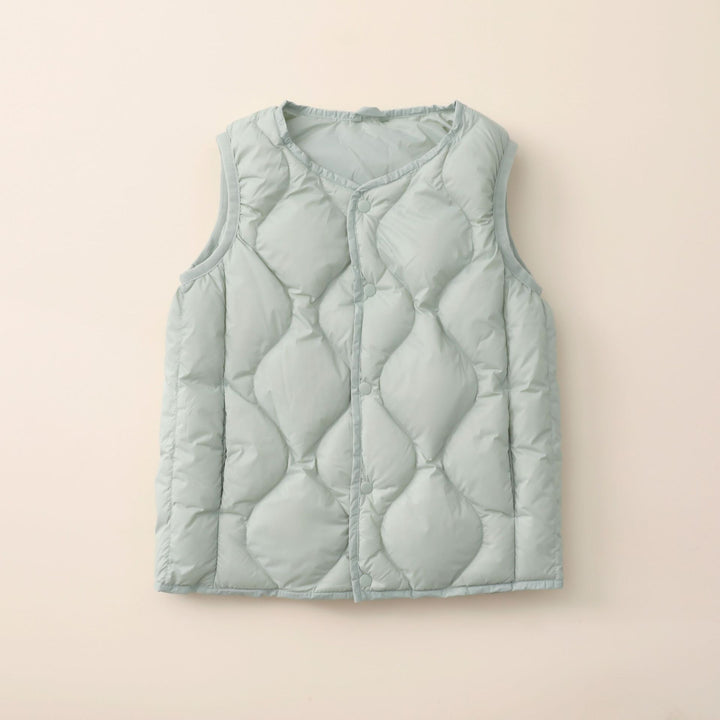 Damen Steppweste mit stylischem Quiltmuster und funktionalen Druckknöpfen Mirla-Eva Jonsson