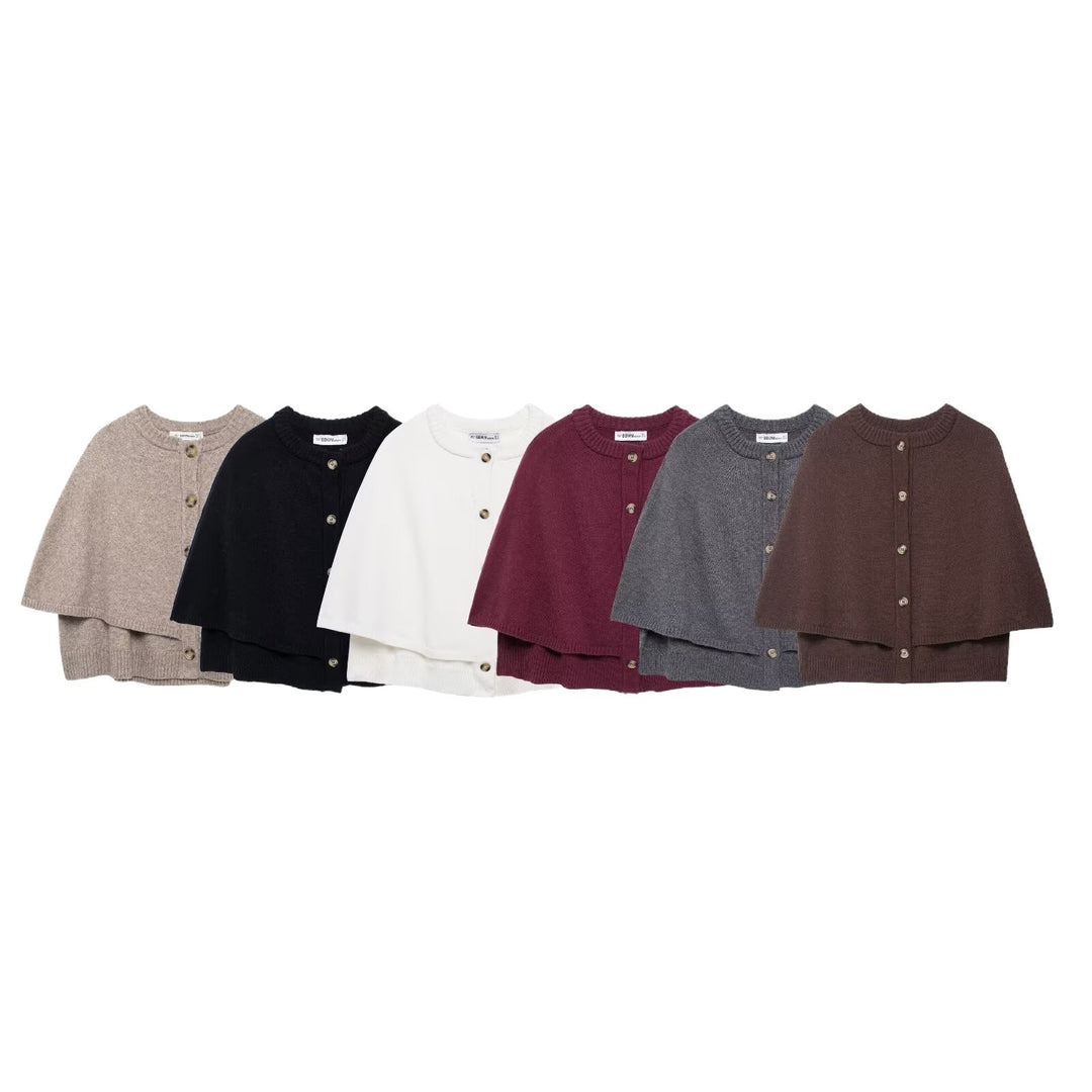 Damen Stick Poncho Mirla-Eva Jonsson