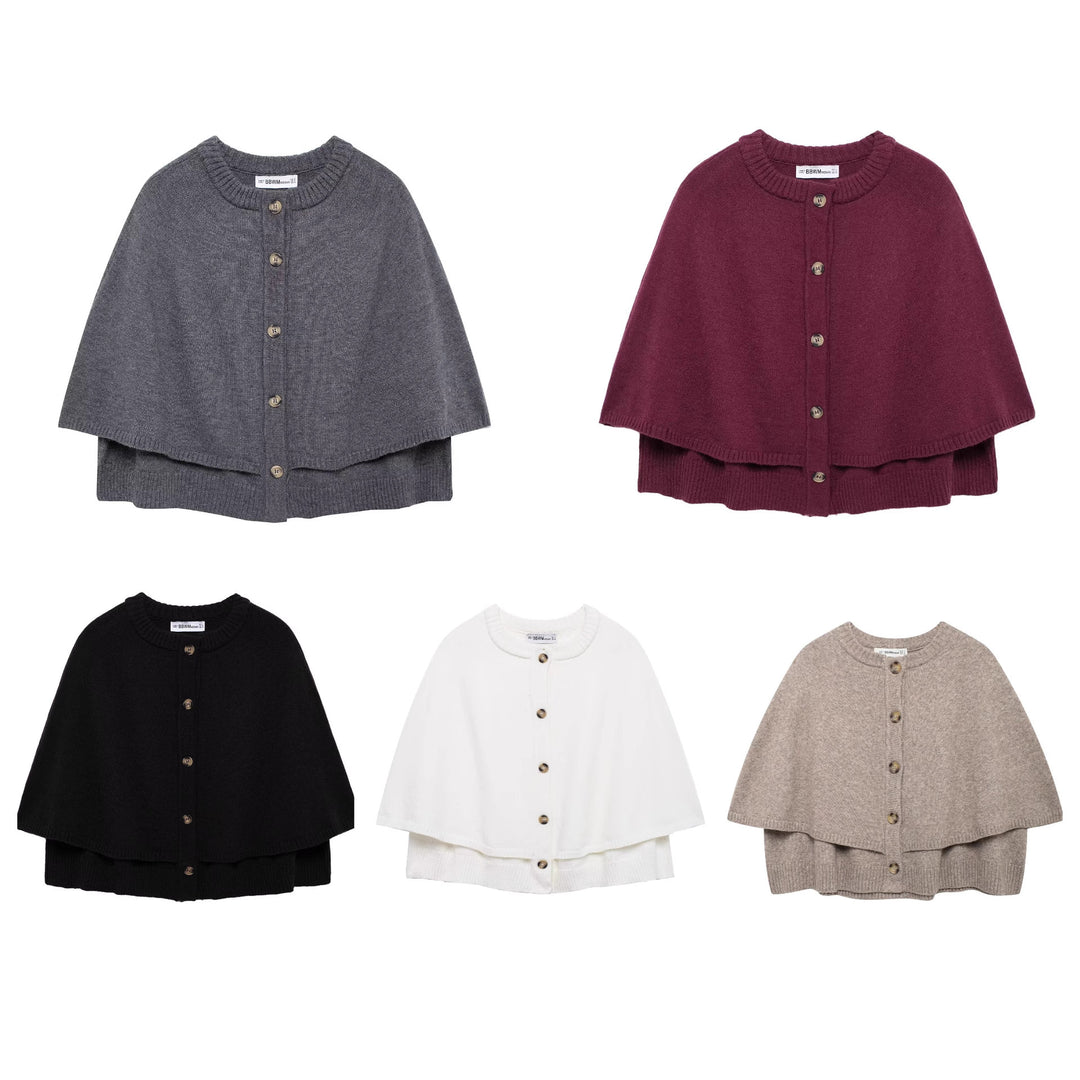 Damen Stick Poncho Mirla-Eva Jonsson