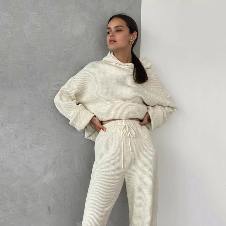 Damen Stickad Loungewear Set Eva Jonsson-Eva Jonsson