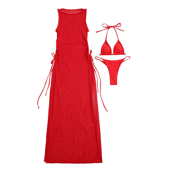 Damen Strandkleid mit verstellbaren Bändern und Raffungen Mirla-Eva Jonsson