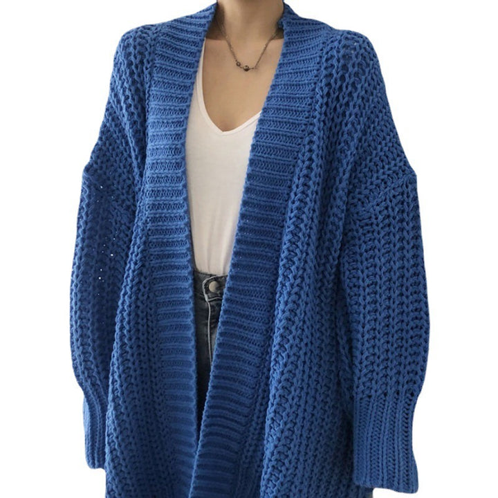 Damen Strickcardigan im lässigen Oversized-Stil mit offener Vorderseite Mirla-Eva Jonsson