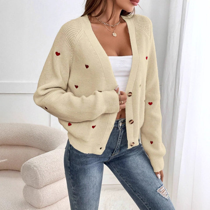 Damen Strickjacke im verspielten Herzdesign Mirla-Eva Jonsson