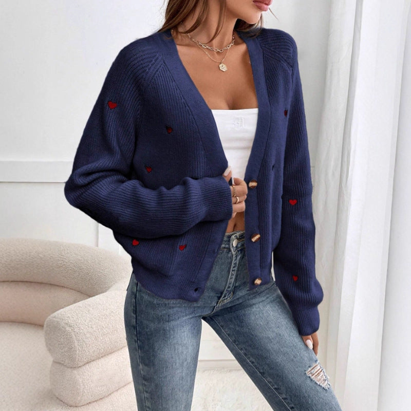 Damen Strickjacke im verspielten Herzdesign Mirla-Eva Jonsson