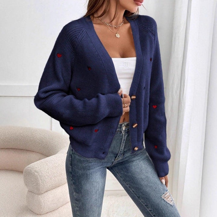 Damen Strickjacke im verspielten Herzdesign Mirla-Eva Jonsson