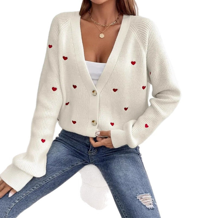 Damen Strickjacke im verspielten Herzdesign Mirla-Eva Jonsson