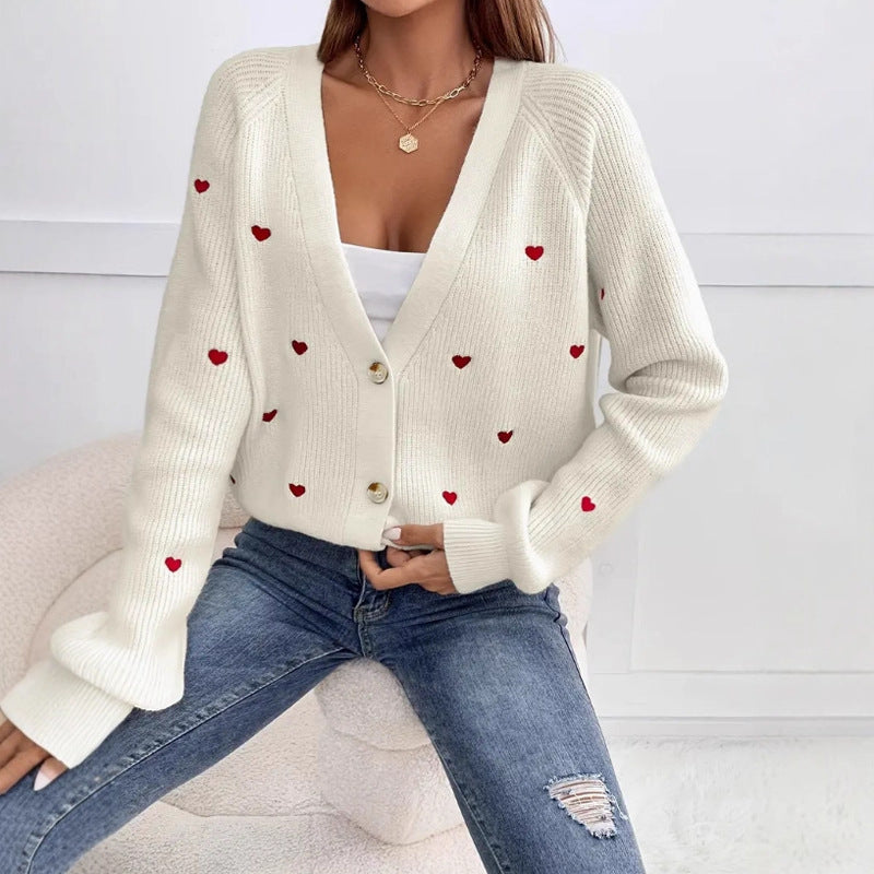 Damen Strickjacke im verspielten Herzdesign Mirla-Eva Jonsson